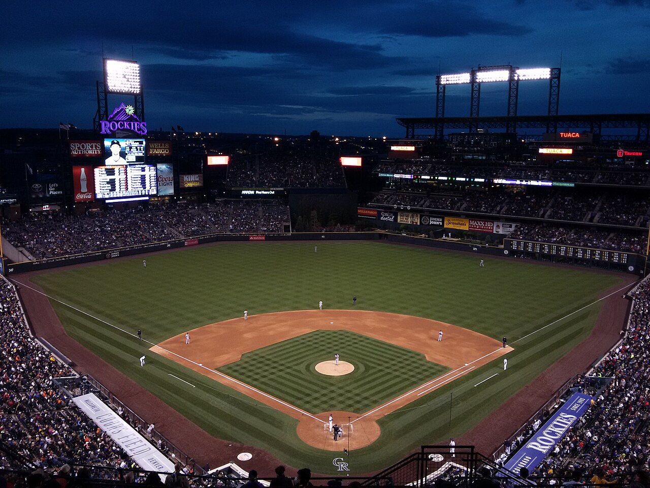 Colorado Rockies vs Arizona Diamondbacks at Coors Field