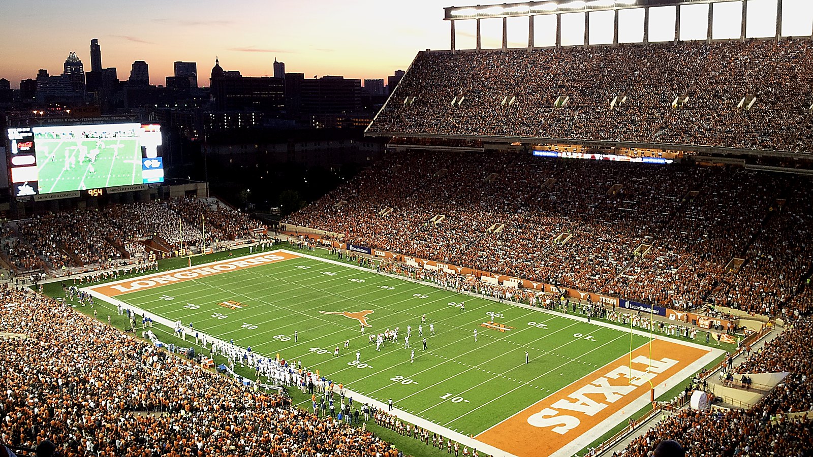 Texas Longhorns vs Texas State Bobcats at Darrell K. Royal - Texas Memorial Stadium